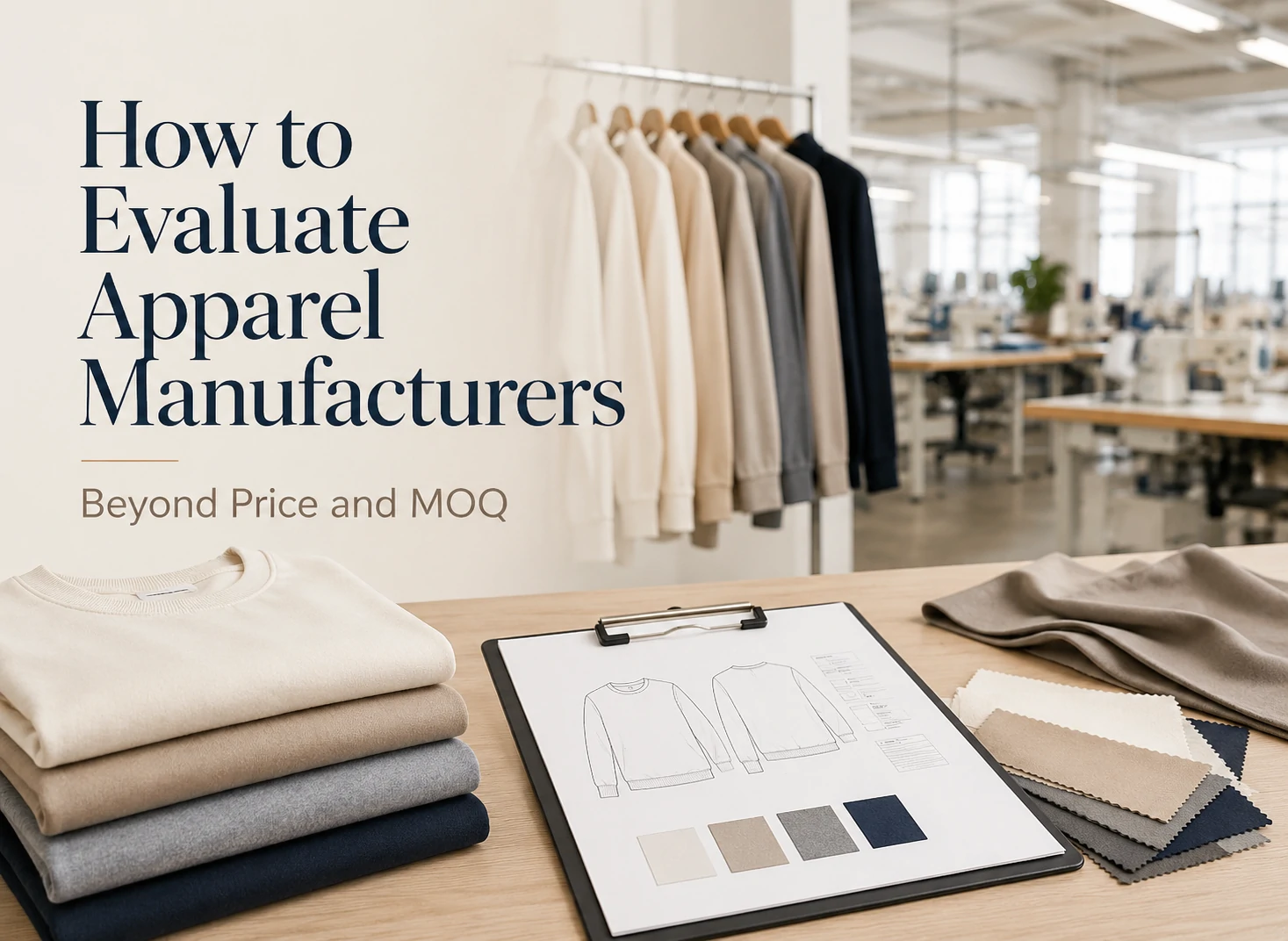 Garment quality inspection for evaluating apparel manufacturers beyond price and MOQ
